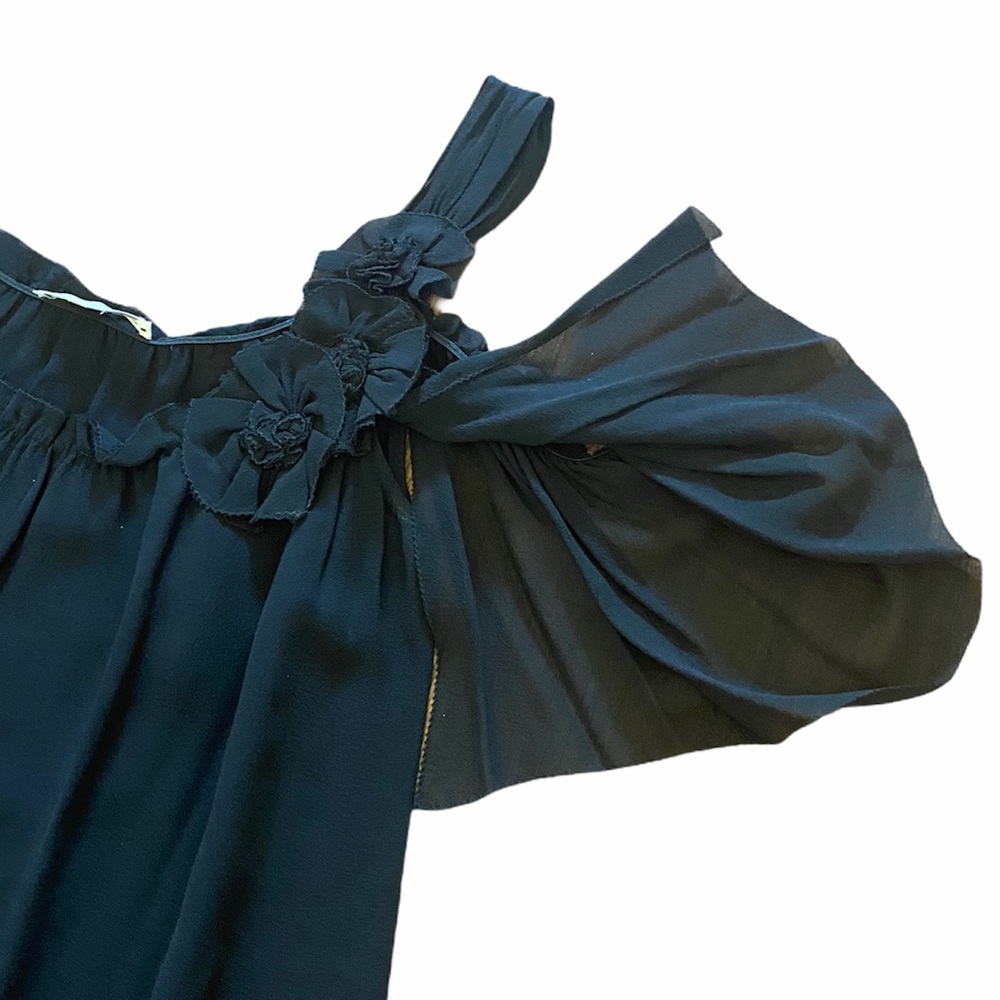 NANETTE LEPORE**Black Off Shoulder Top**Small $348 - Picture 5 of 6